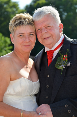 Mr and Mrs Young married in Montrose Angus