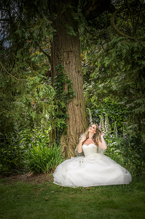 Artistic high end wedding photography of bride at Country House in Scotland by wedding photographer Alexander Whyte