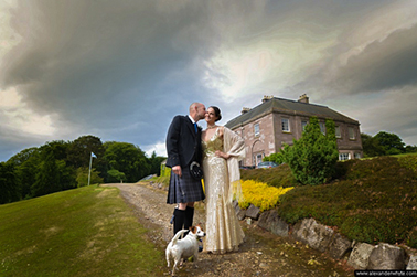 Wedding at Country House in Angus Scotland by wedding photographer Alexander Whyte
